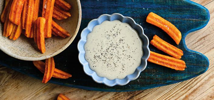 Aviko Wavy Blends Paprika cu sos cremos de gorgonzola