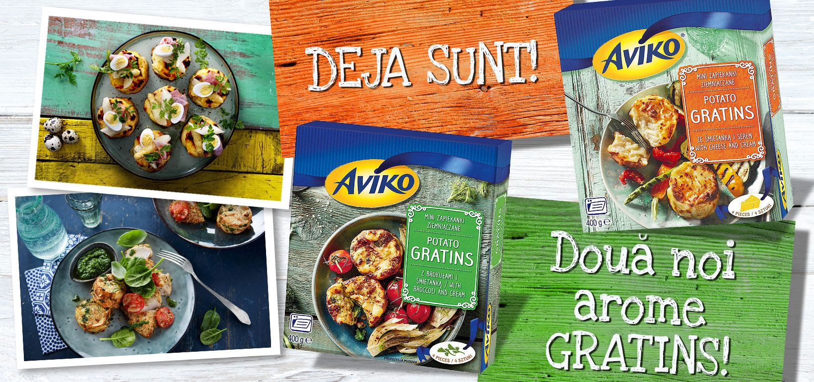 Deja sunt! Două noi arome GRATINS!